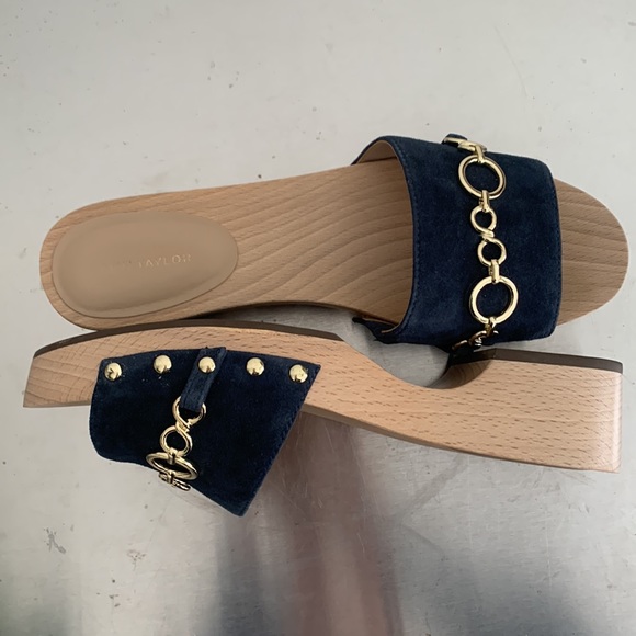 Navy Suede Clog Mule - Picture 6 of 6